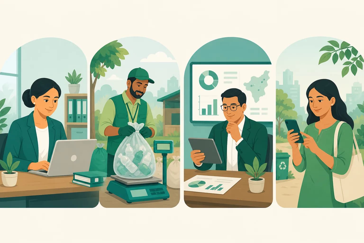 Ilustrasi peran pengguna MIRU-G